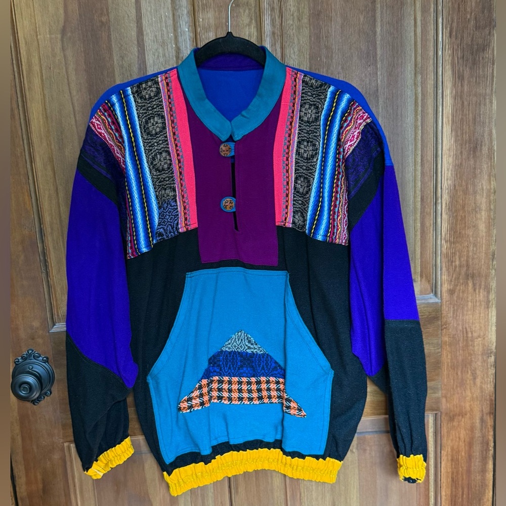 Guatemalen Ecuadorian South American Jacket Sweater like New Boho Baja